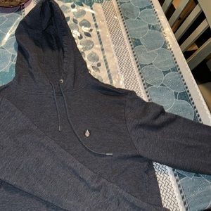 Blue/grey volcom men’s hoodie size M/medium